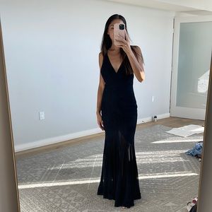 FAME AND PARTNERS BLACK MAXI DRESS